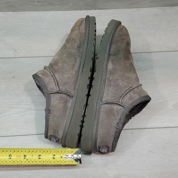 Ugg Australia Women Leather Sheepskin Clogs platform Slippers shoes sz 7 - Picture 11 of 13